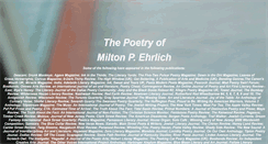 Desktop Screenshot of milton.ehrlich.com